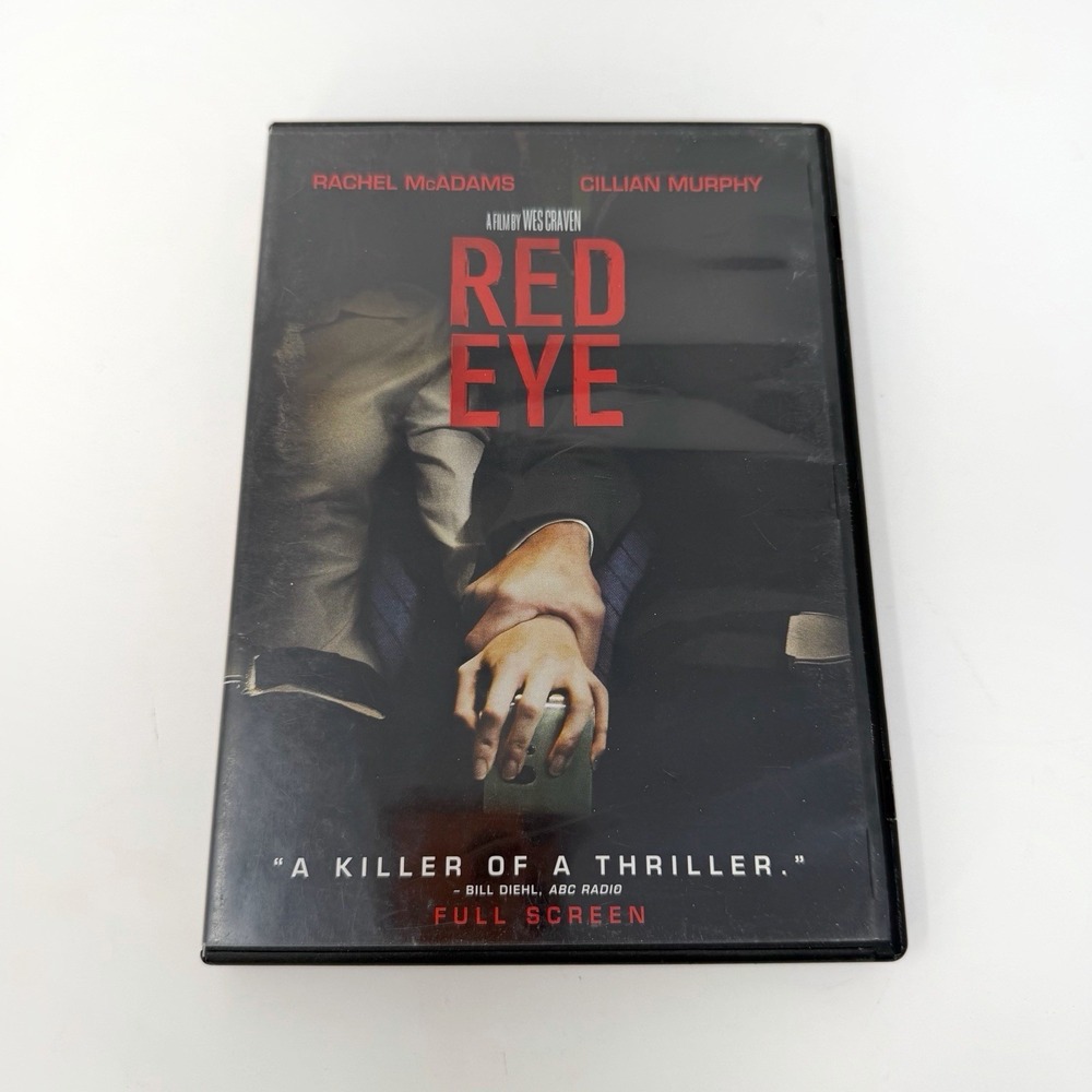 Red Eye DVD 2005 Wes Craven Rachel McAdams Cillian Murphy Thriller Tested